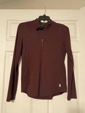 Spyder, Large, Maroon half-zip workout top, excellent condition