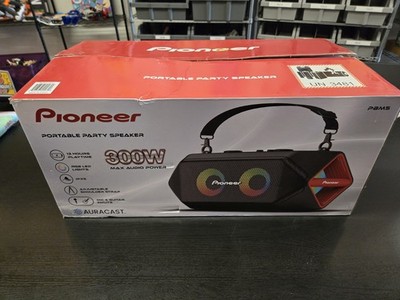 Pioneer PBM5 Portable Bluetooth Boombox Party Speaker, Red - Open Box
