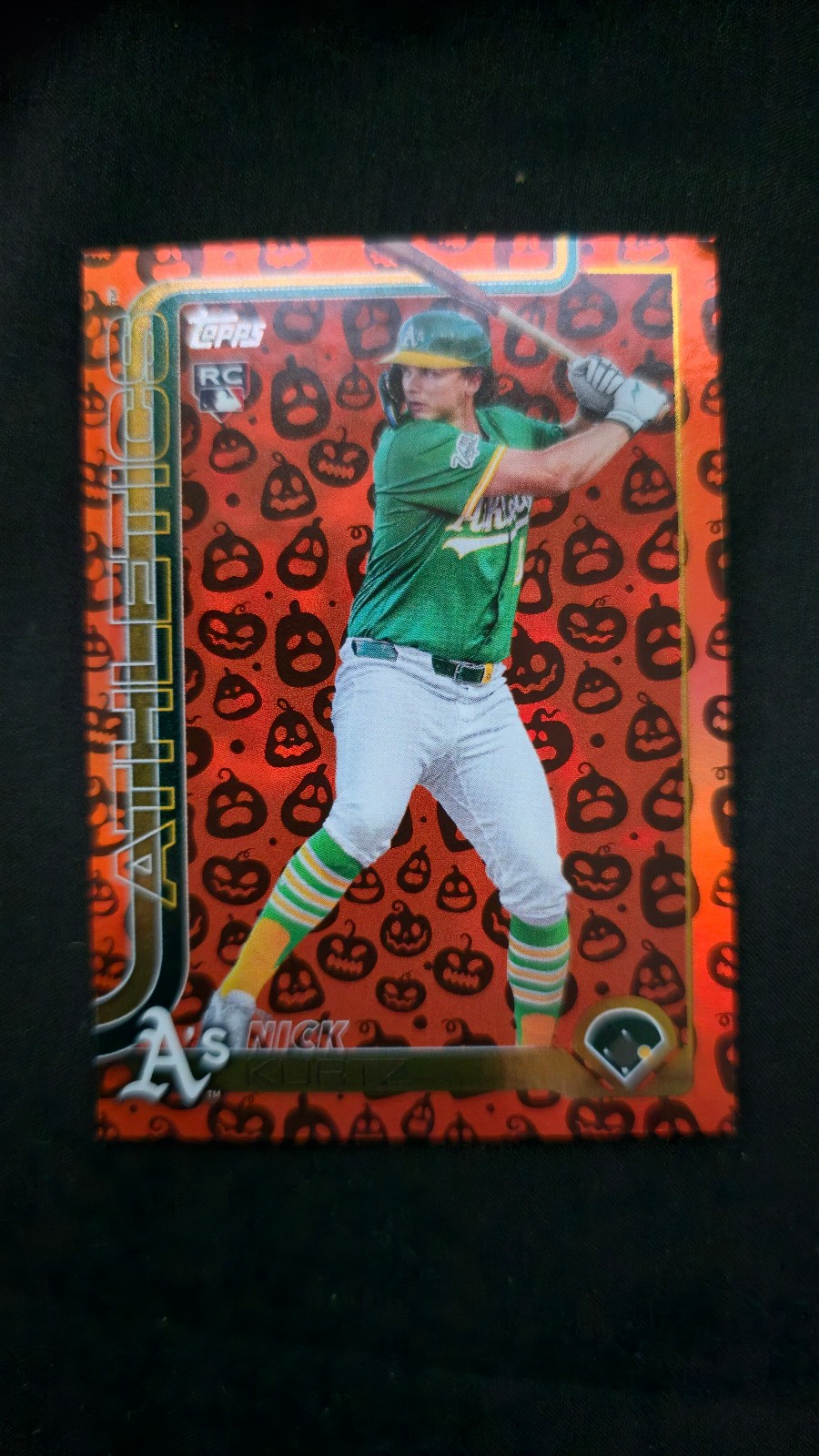 2025 Topps Update Series - Nick Kurtz #US201 Jack-O'-Lantern Foil (RC)