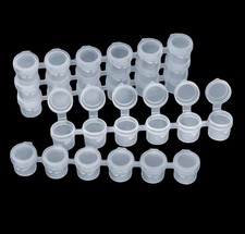Empty Paint Pots Strips, 144pcs 5ML Paint Cups Arts Crafts Clear...