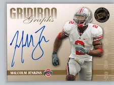 2009 Press Pass SE #GG-MJ Malcolm Jenkins Gridiron Graphs Gold