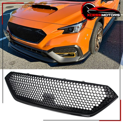 #ad #ad Fits 2022 2026 Subaru WRX Front Upper Mesh Grille Gloss Black ABS Sport Style $82.99