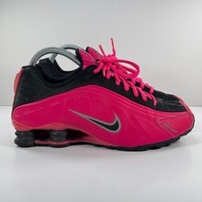 Nike Shox R4 GS Fusion Pink Black Running Shoes 312828-060 Girls Size 5.5Y