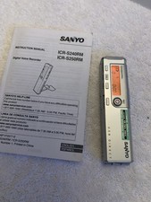 Sanyo ICR-S240RM Handheld Digital Voice Recorder with USB Connectivity - Tested
