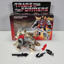 Vintage 1985 Transformers Hasbro G1 Dinobot Snarl Box Complete