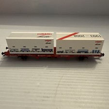 Marklin 94339 Insider Club Car HO Scale w Insider Artwork Shipping Containers