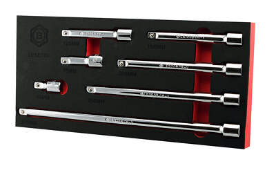 7Pc Fixed Extension Bar Set, 1/2'' Drive - Britool Hallmark