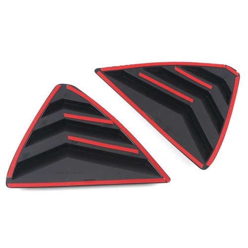 For Mazda CX-5 2017-24 Glossy Black Side Vent Window Scoop Louver Cover Cap Trim - Picture 7 of 8