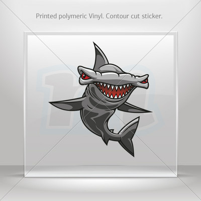 Sticker Decals Cartoon Shark Swimming Helmet Atv Bike Garage st5 ZZ758 Sticker Decals Cartoon Shark Swimming Helmet Atv Bike Garage st5 ZZ758