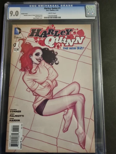 CGC 9.0 HARLEY QUINN #1 DC Comics 2014 The New 52 1:25 Adam Hughes Cover