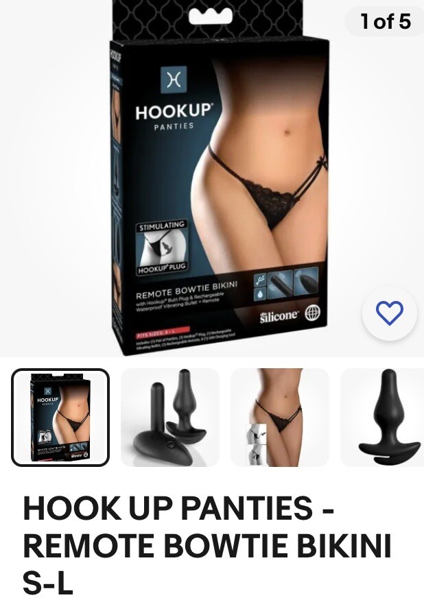 HOOK UP PANTIES -Brand New, Sealed In Package. Size One Size fits All  S/Med/Lar. | eBay