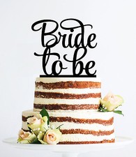 Bride to Be Cake Topper, Bridal Shower, Engagement Party Decoration, USA