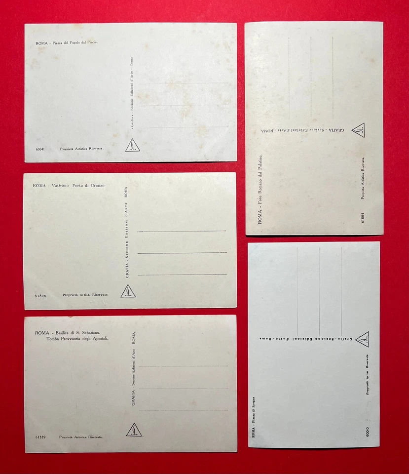 5 x Foto AK ROM in Italien um 1930 Stadtansichten mit Strassenbahn  ( 149114 - Bild 2 von 2