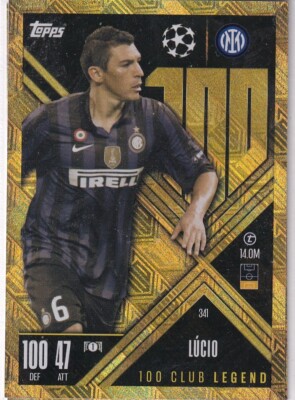 Topps Match Attax CL Extra 24/25 No. 341 Lucio 100 Club Legend