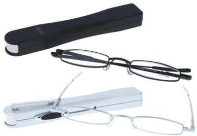 Praktische, kleine Lesebrille / Lesehilfe I-MAG MINI mit Metall-Etui in 5 Farben