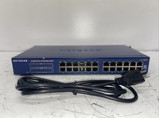NETGEAR FS524 24-Ports Fast Ethernet Switch 10/100MBps w/ Power Cord TESED 