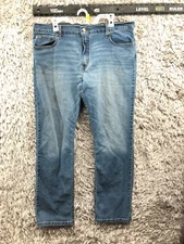 George Bootcut Jeans Size 40x32 Mens Mid Rise Dark Wash Blue Denim