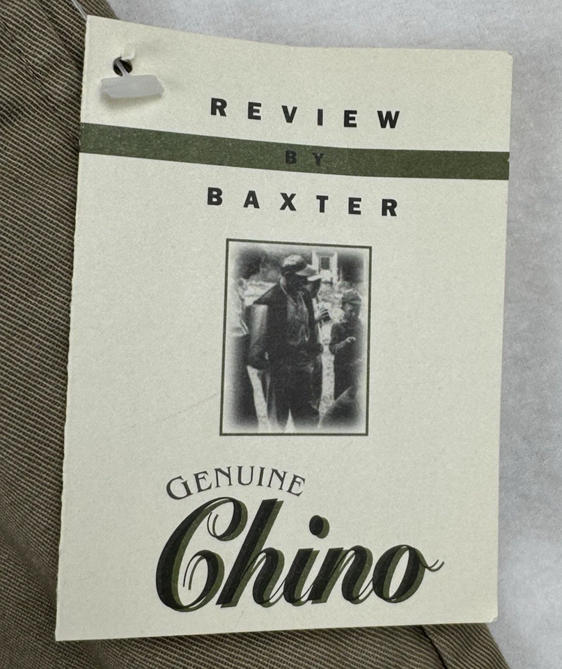 Baxter Mens 36 Linen Cotton Pleated Chino Shorts Comfort Durable New - Image 3 of 4