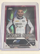 2023 Topps Chrome F1 Roy Nissany F2 Future Stars Fuchsia Lava 099/250 #88