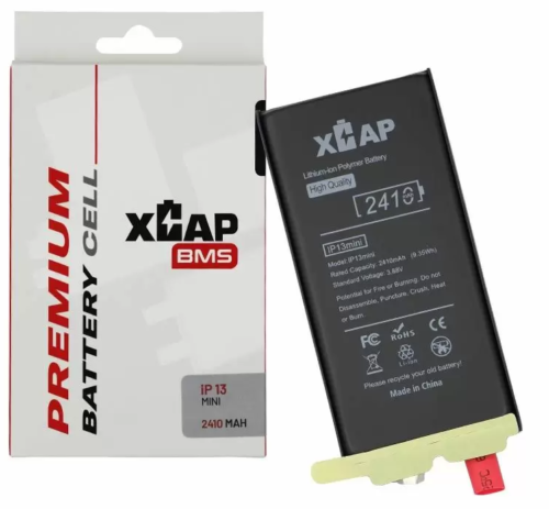 Kit de batería celular XCAP para iPhone 13 Mini sin reemplazo que no sea BMS 2410mAh - Imagen 1 de 1