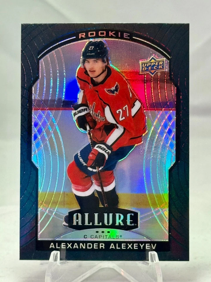 Alexander Alexeyev 2020-21 Upper Deck Allure Black Rainbow Rookie #86 Washington - Image 3 of 3