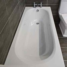 Miranda 1675mm Bath Acrylic Anti Slip White with Panel Options