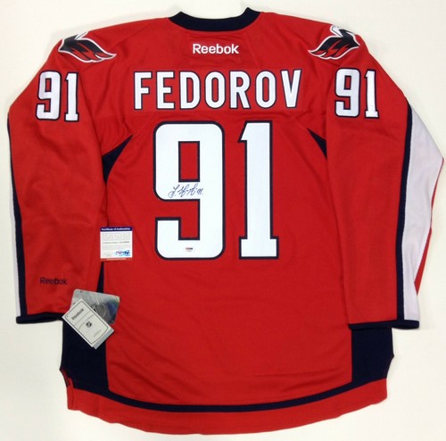 SERGEI FEDOROV SIGNED RBK WASHINGTON 