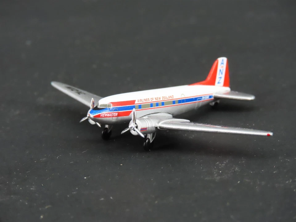 1:500 Herpa 500210 Die-Cast "A of NZ" Nueva Zelanda Douglas DC-3 Airliner ZK-CAW Foto 4 de 4