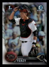 2016 Bowman Draft #BDC-87 Andy Yerzy Rookie Chrome Refractor Diamondbacks