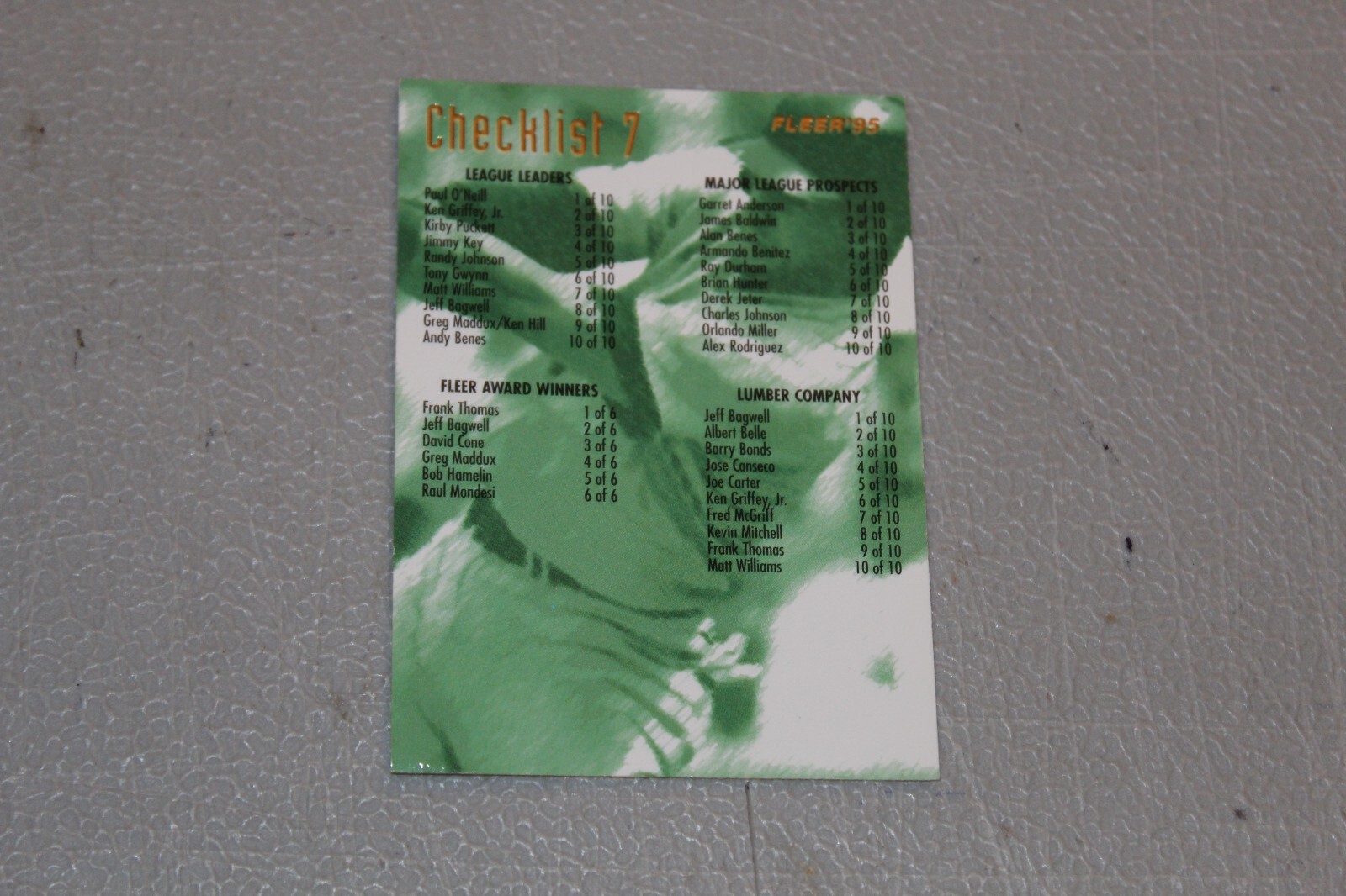 1995 Fleer BASEBALL CARD Complete Finish Fill Your List Set U-Pick #401-600