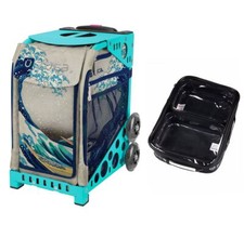 Zuca Sport Bag - Great Wave with One Large and Two Mini Utility Pouches Turquoi