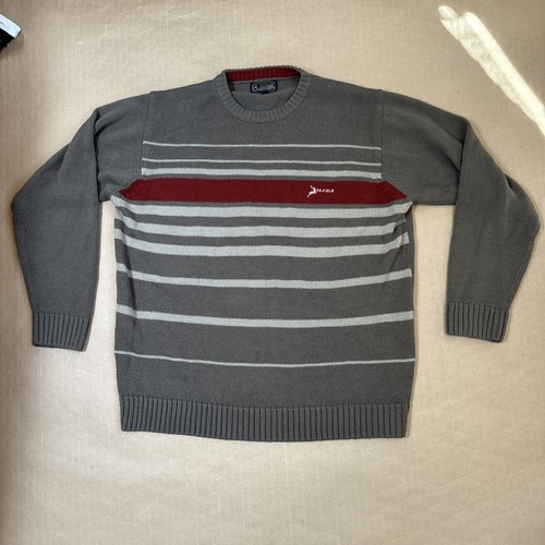 P G Field Fisherman's Jumper Brown Maroon Size Large L Hunting Outdoor