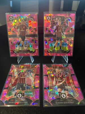 2023-24 Panini Select EPL AFC BOURNEMOUTH Pink Cracked Ice Multiples