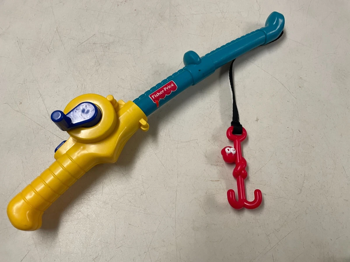 FISHER PRICE VINTAGE PRETEND PLAY FISHING ROD & REEL REPLACEMENT