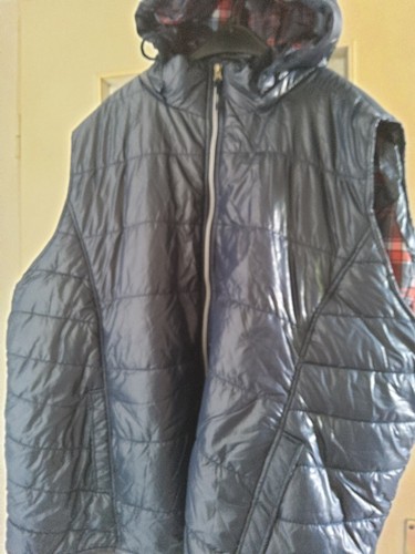 gesteppte weste damen 58 Sehr Gross L 84cm B 80cm leicht taschen nachtblau - Bild 2 von 4