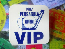vtg - PGA TOUR Golf Badge - 1987 PENSACOLA OPEN - Perdido Bay Country Club cc