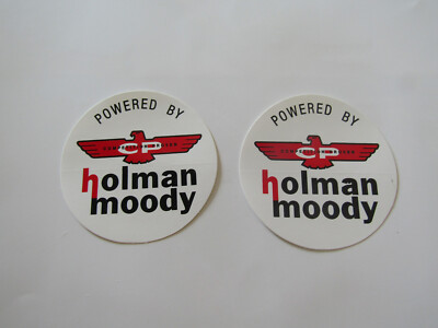 HOLMAN MOODY POWERED BY FORD NASCAR VINTAGE RACING MUSTANG LOGO DECALS 2X 3 INCH