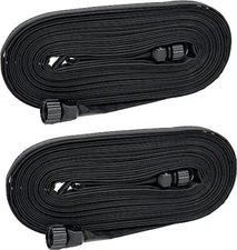 Rocky Mountain Goods Soaker Hose Flat (25’ Pack of 2) - Heavy 25 FT, Black 