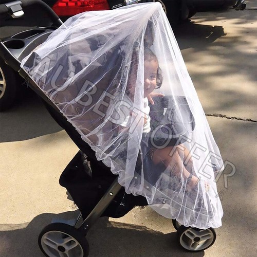 Stroller Anti Fly Mosquito Insect Net Mesh Buggy Cover For Pushchair Pram AU - Picture 6 of 8
