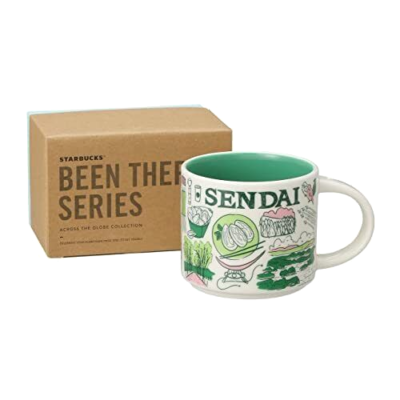 Sendai Miyagi Japan Starbucks coffee Cup Mug 14oz Been There