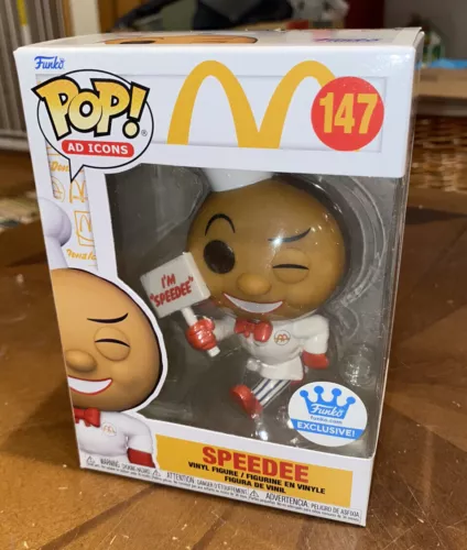 Funko Pop McDonalds Speedee #147 Funko Shop Exclusive In Hand Excellent Cond