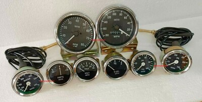 Smiths 52mm Kit Tamp Oil Fuel Oil Temp +Volt +Amp +rpm - Foto 8