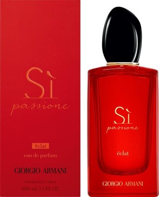 Giorgio Armani Si Passione Eclat Eau de Parfum 3.4 oz Women Fruity Floral Scent