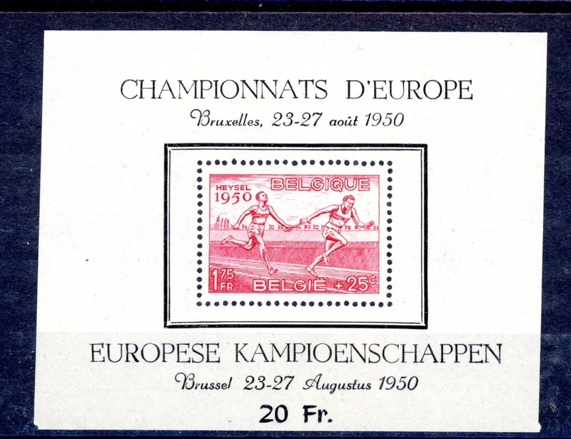 BELGIUM--Souvenir Sheet Scott #482a
