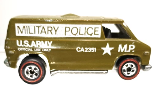 Hot Wheels Redline 1974 Super Van Military Police US Army ~ Hong Kong