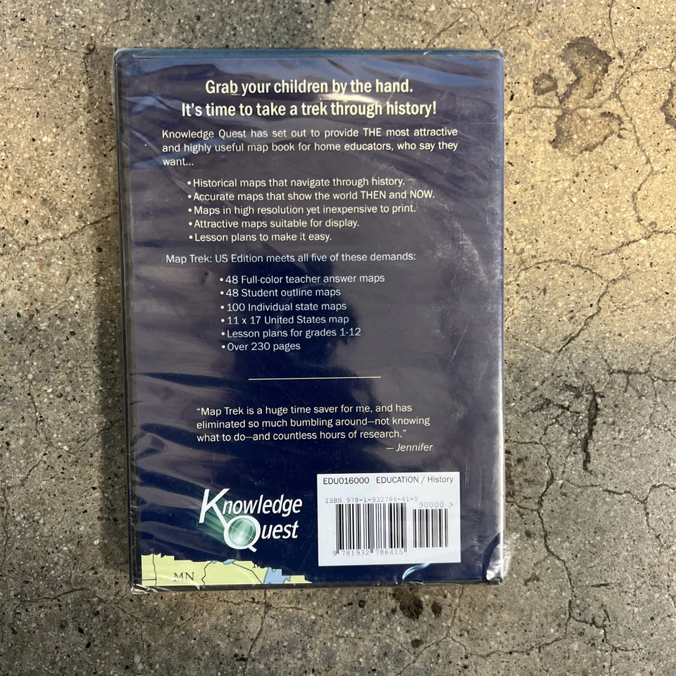 Map Trek, U.S. Edition on CD-ROM Lesson Plans Grades 1-12 NEW, Loose Disc - Image 2 of 4