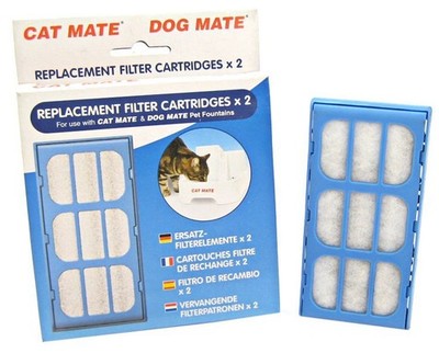 Cat Mate Replacement Filter Cartridge for Pet Fountain - 2 Count