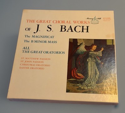 The Great Choral Works Of J.S. BACH 12 LP Box Set Magnificat Great Oratorios 