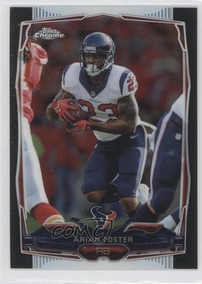 2014 Topps Chrome Black Refractor 19/299 Arian Foster #107 0j3l