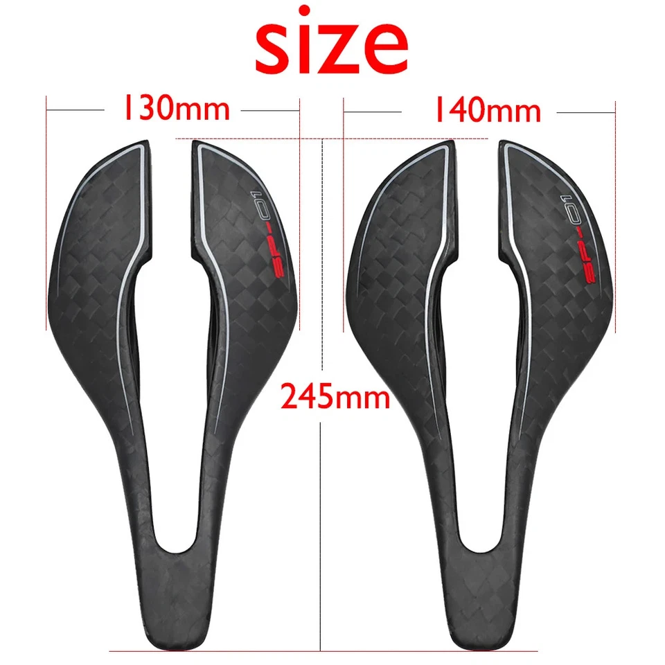 BOOST Carbon Fiber Saddle Super Light MTB Road Bike Saddles 245*130/140mm - Image 2 of 4